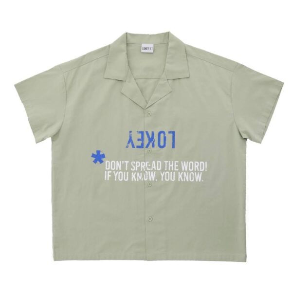 Iykyk Shirt Pale Green