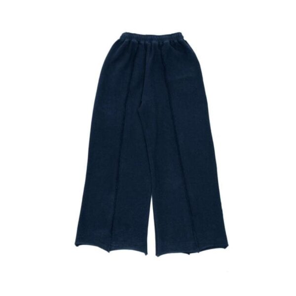 Navy Destroyed Oversized Sweatpants - Image 2