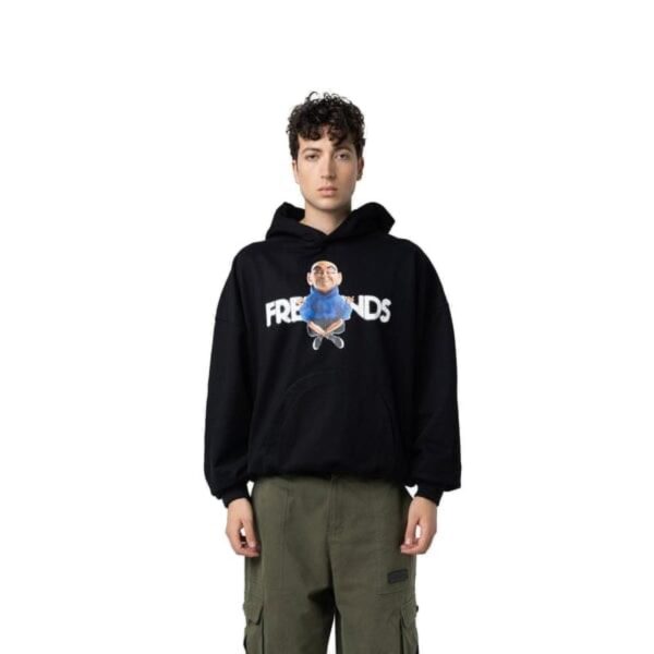 Mindful Chill Fleece Black Hoodie