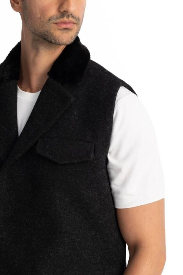 Ted's Black Vest - Image 2