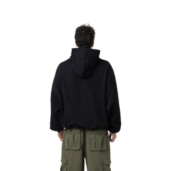 Mindful Chill Fleece Black Hoodie - Image 4