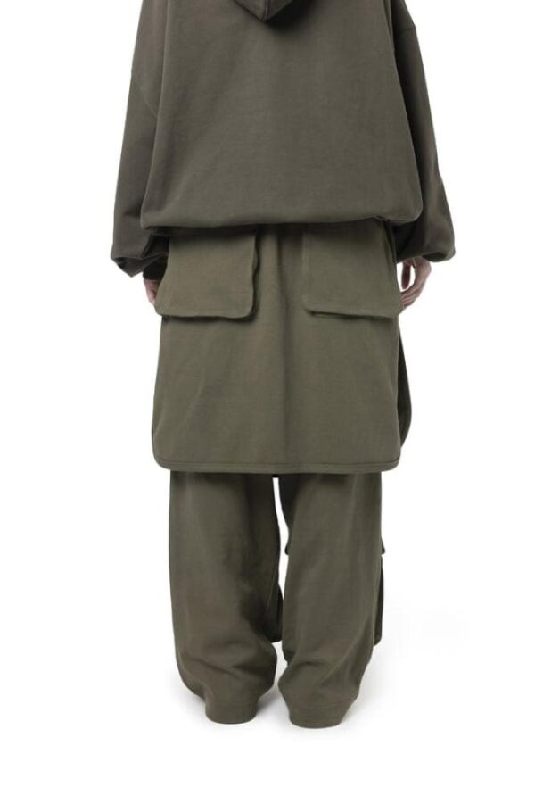 Green Navy Layered Cargo Sweatpant - Image 3