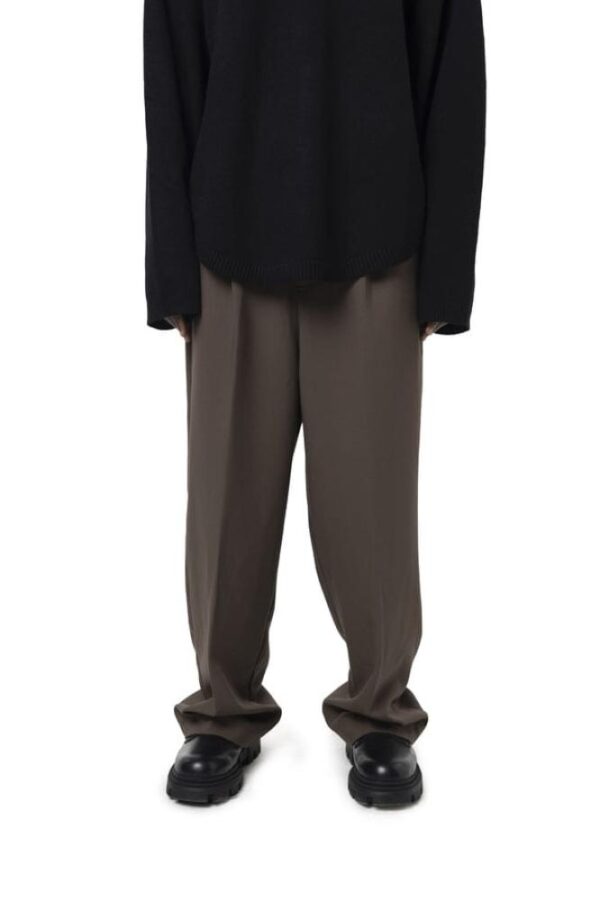 Wide Leg Brown Trouser