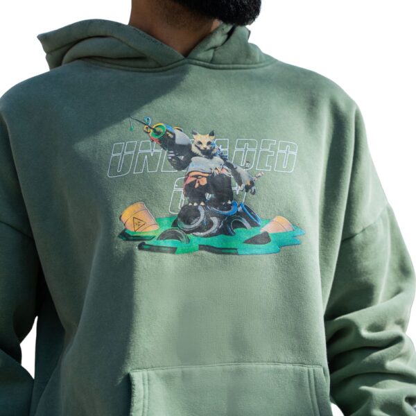 OVERSIZED UG GREEN HOODIE - Image 2