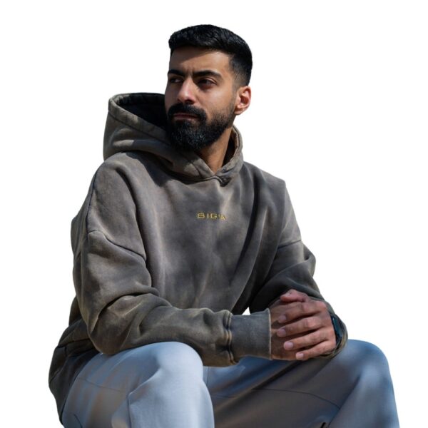 OVERSIZED CLASSIC GREY HOODIE - Image 2