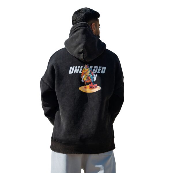 OVERSIZED UG BLACK HOODIE