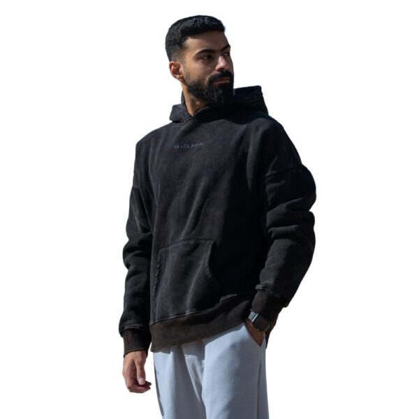 OVERSIZED UG BLACK HOODIE - Image 2