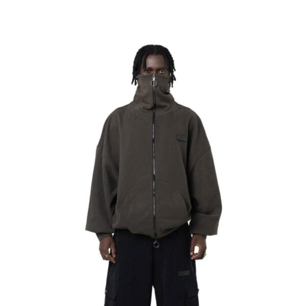 Green Navy Zip-up Sweatshirt