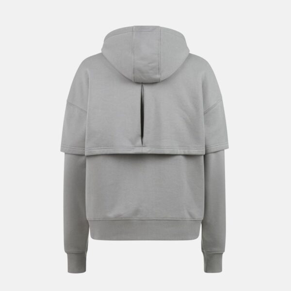 Oversized double layer hoodie without pockets - Image 2