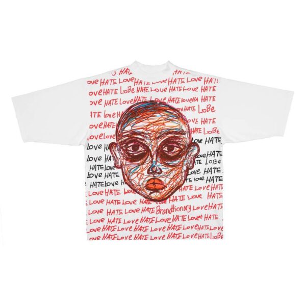 Boy Scratch Thoughts White T-Shirt