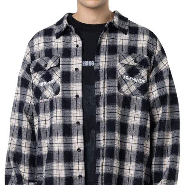 Long Sleeve Plaid Shirt - Image 2