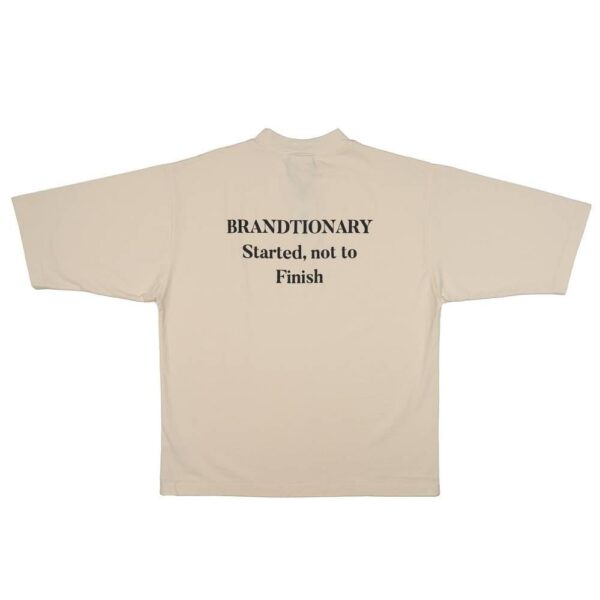 Started Not To Finish Tan T-Shirt