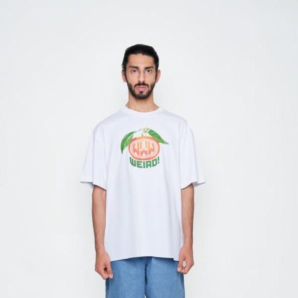 The Weird Orange- White T-Shirt - Image 2