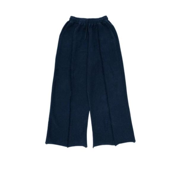 Navy Destroyed Oversized Sweatpants