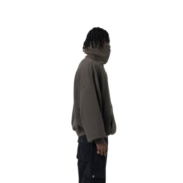 Green Navy Zip-up Sweatshirt - Image 3