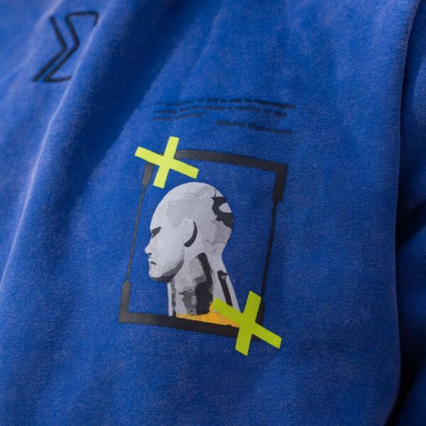 OVERSIZED AG BLUE HOODIE - Image 2