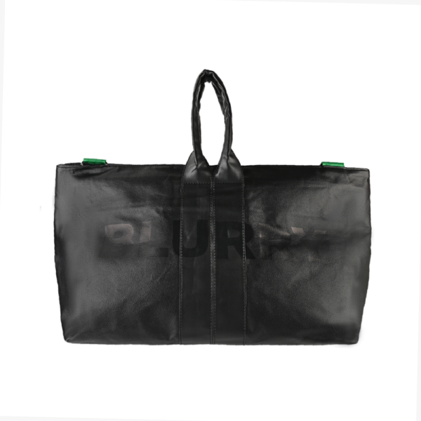 BLurry - Black Weekender Leather Bag - BP111